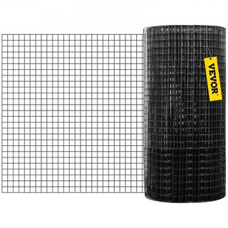 Malla de Hardware, 36" x 50' y Tamaño de Malla de 1"x1", Cercado de Alambre de Acero Galvanizado Recubierto de Vinilo de 16 Gauge con un Cortador y un Par de Guantes de Tela, para Cercas de Jardín...
