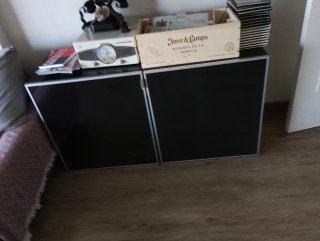 Mueble comedor modular negro