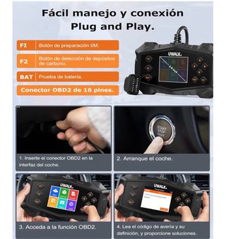 diagnóstico OBD2 UWALK, modelo K58, diseñada para