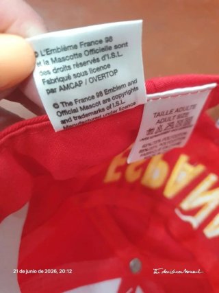 Gorra España Mundial Francia '98 Vintage