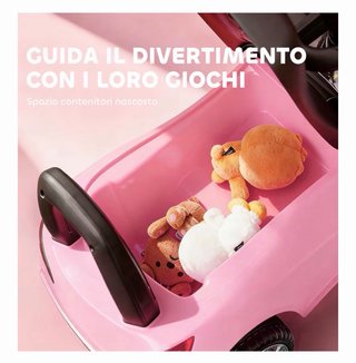 Coche correpasillos infantil rosa