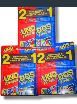 Juego de cartas UNO + DOS Express