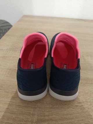 Zapatillas Skechers Mujer Azul y Rosa