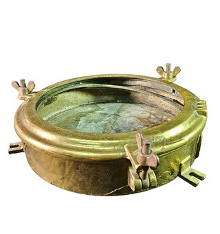 Ojo de buey naval antiguo