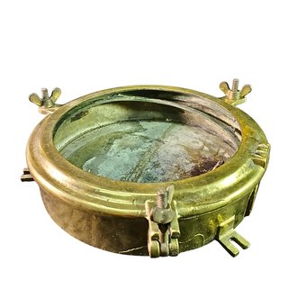 Ojo de buey naval antiguo