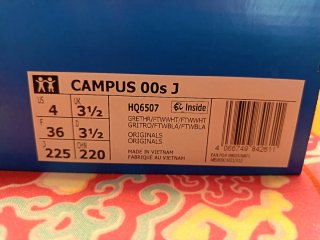 Zapatillas Adidas Campus Gris y Blancas