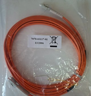 Cable Fibra Óptica LC-LC Naranja 3m