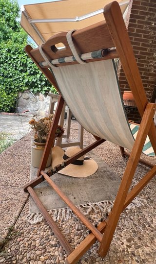 Hamaca jardín vintage restaurada