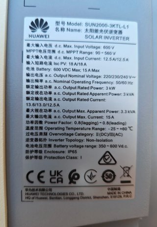 INVERSOR HUAWEI SUN2000-3KTL-L1