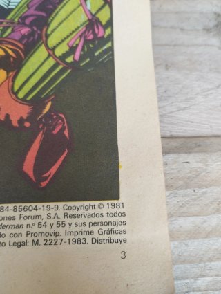 SPIDERMAN. N? 4. FORUM.