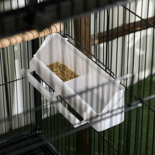 Jaula para Aves 2 en 1 Voliera para Interiores Con 4 Ruedas Giratorias, Bandejas Extraíbles Y Contenedores de Plástico, 51.5X50X140 Cm, Negro
