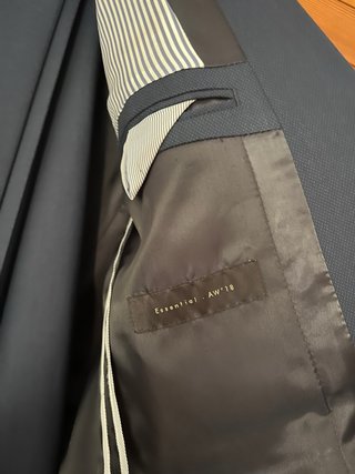 Traje de chaqueta azul hombre