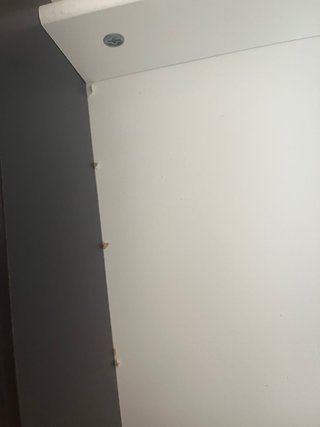 Mesita de noche Ikea 2 cajones negra
