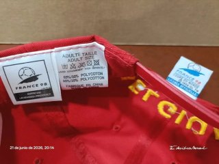 Gorra Bélgica Mundial Francia 98 Vintage
