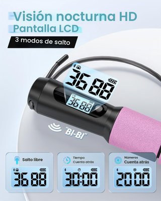 Cuerda Saltar RENPHO Smart con Contador