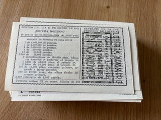 Lotería Nacional 1971 - leer descripción