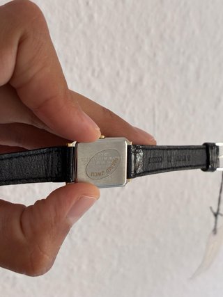 Reloj Seiko Tank Mujer Vintage Dorado Negro 80s