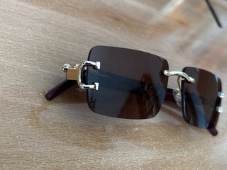 Gafas de sol Dervin rectangulares sin montura