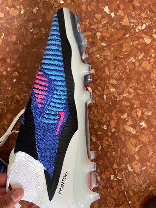 Botas de fútbol Nike Phantom Azules/Rosadas