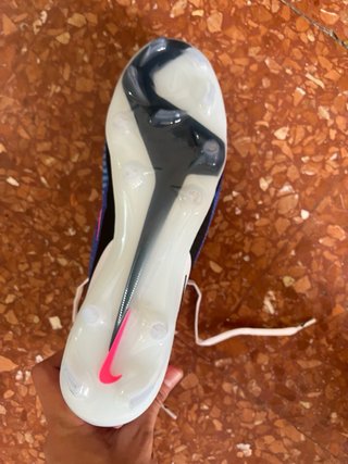 Botas de fútbol Nike Phantom Azules/Rosadas