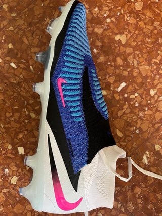 Botas de fútbol Nike Phantom Azules/Rosadas