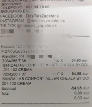 Sandalias OHLALA confort mujer talla 38,