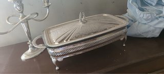 Conjunto Candelabros Vintage bañados en plata
