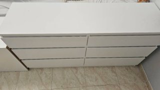Cajonera IKEA MALM blanca 6 cajones