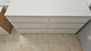 Cajonera IKEA MALM blanca 6 cajones
