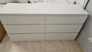 Cajonera IKEA MALM blanca 6 cajones