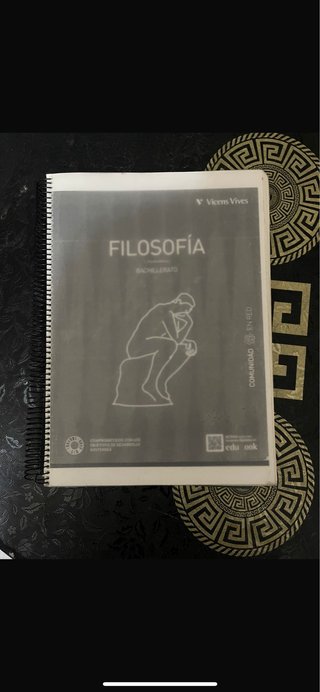 Libro de filosofia de primero de bachillerato.