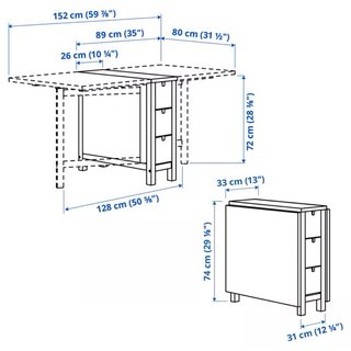Mesa NORDEN Ikea Madera Marrón