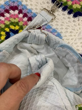 Bolso para carrito de bebé azul