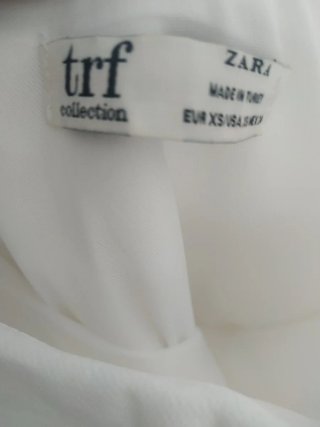 Vestido Zara Blanco Talla XS
