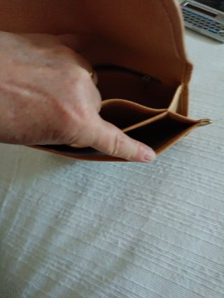 Portafoglio donna beige/marrone