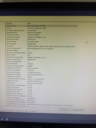 PC Gaming i5 9400F GTX 1660 Super 16GB RAM