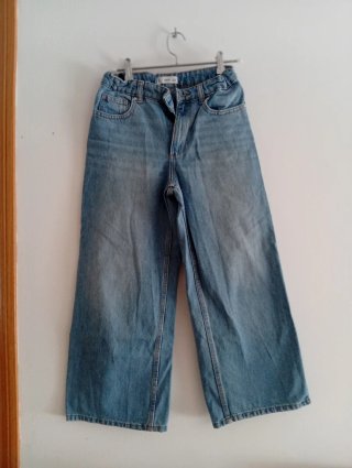 Pantalón vaquero ancho azul