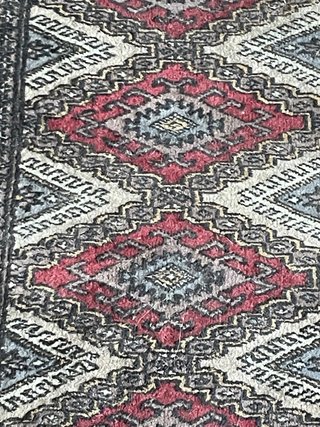Tappeto persiano lana beige e rosso antico 135x95