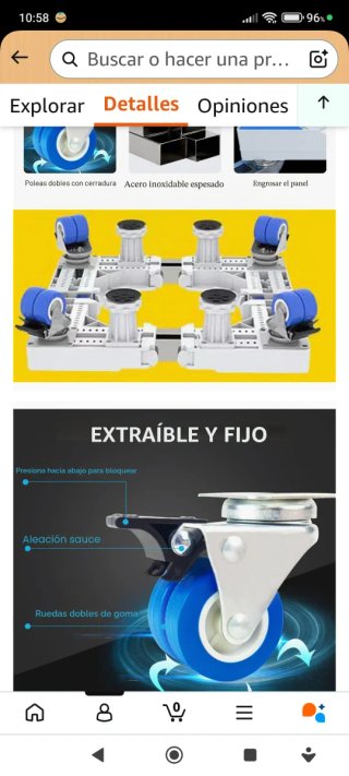 Base ajustable para lavadora/frigorífico