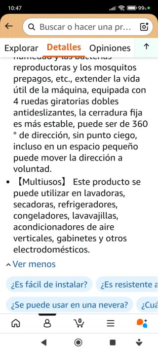 Base ajustable para lavadora/frigorífico