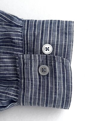 Camisa Massimo Dutti Rayas Azul/Gris Talla xl
