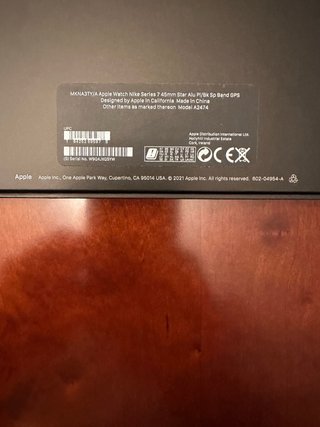 Apple Watch Nike Series 7 45mm GPS