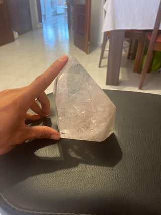 Piedra de Cuarzo Rosa Pulida