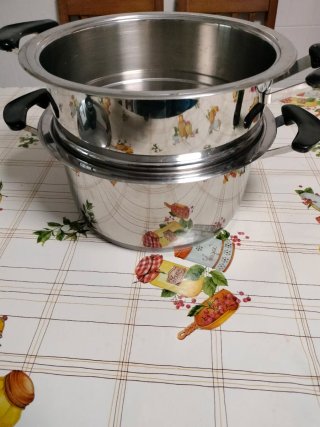 Olla AMC y vaporera 28 cm. No INDUCCIÓN