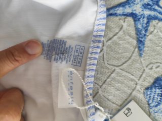 Braguita bikini azul y blanco