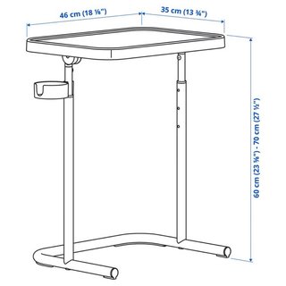 Mesa portátil IKEA BJÖRKÅSEN regulable beige
