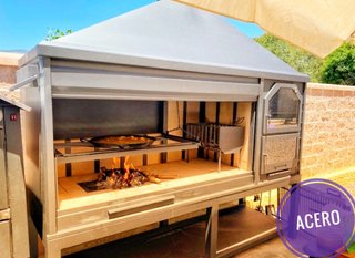 Barbacoa Parrilla Acero chalet P-4