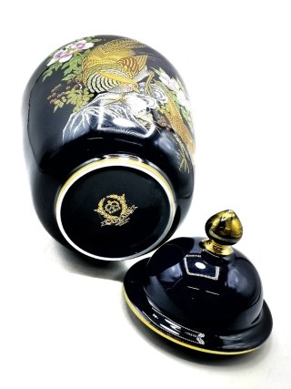 Precioso tibor antiguo de porcelana Capeans