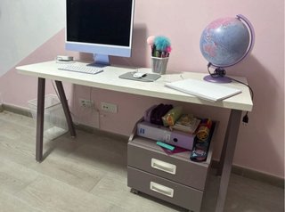 Cama nido juvenil con armario y escritorio