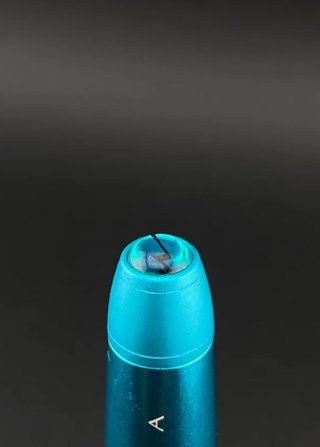 Bolígrafo azul metálico